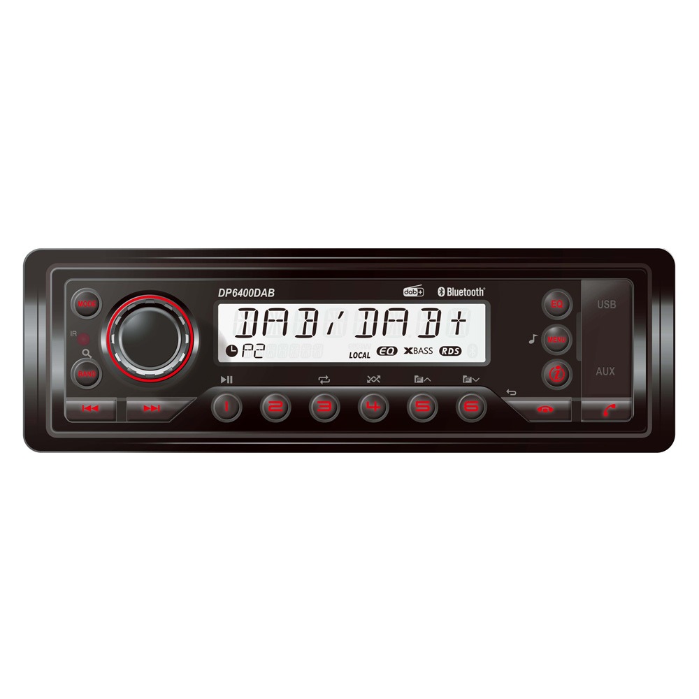 AM/FM & DAB Tuner with USB, Aux and Bluetooth - 12/24V