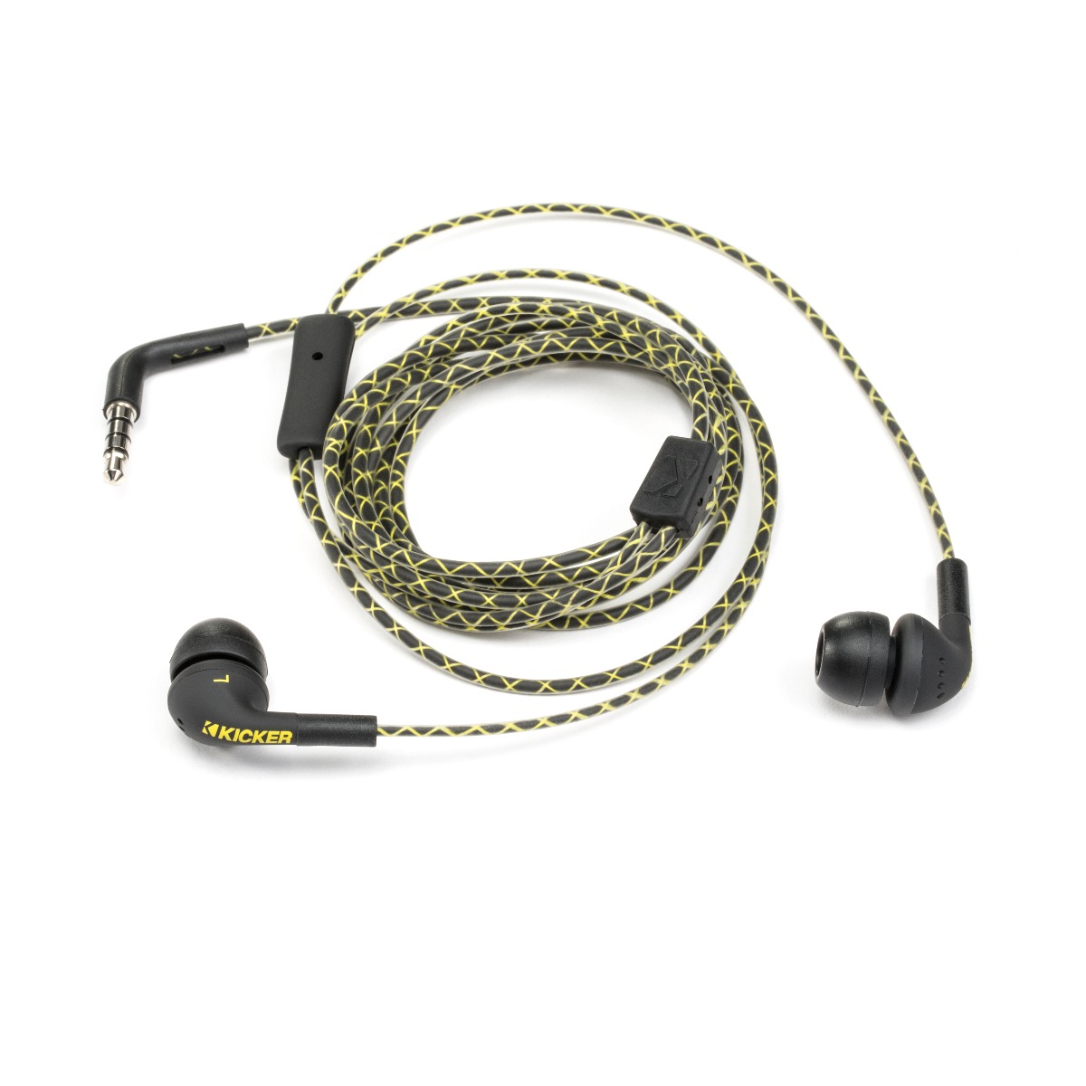 Kicker In-Ear Monitors with Mic & Remote - Black