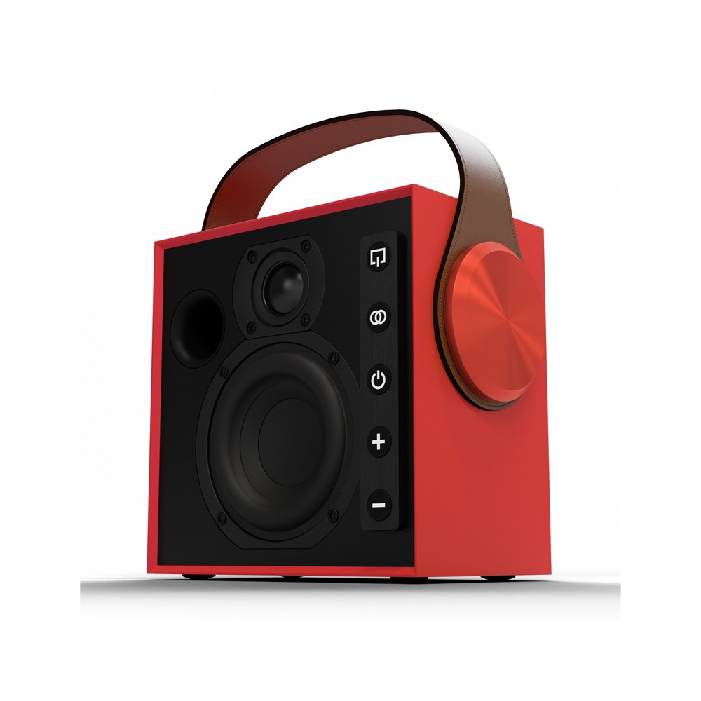 Biggie Portable Wireless Speaker - Ruby Red